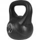 Gorilla Sports kettlebell činka, plast, černá, 18 kg