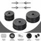 Gorilla Sports činkový set, pogumované kotouče, 30 kg
