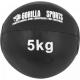 Gorilla Sports Sada kožených medicinbalů, 12 kg, černý