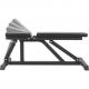 Gorilla Sports Polohovatelná lavička, 119 cm, černá