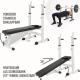 Gorilla Sports Posilovací lavice + nakládací set, 100 kg