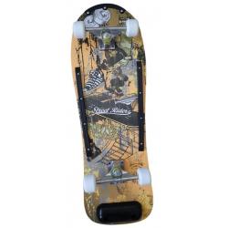 ACRA Skateboard barevný S2, žlutý