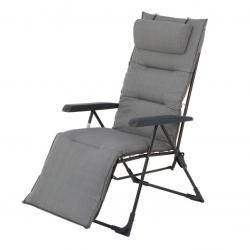 Zahradní křeslo camping IMPERIAL PLUS kovové, šedé