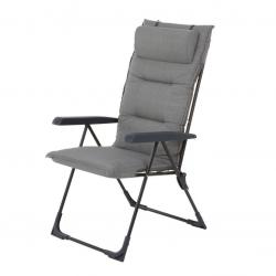 Zahradní křeslo camping IMPERIAL kovové, šedé