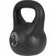 Gorilla Sports kettlebell činka, plast, černá, 10 kg