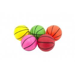 Míček basketbal, gumový v síťce, 8,5 cm