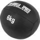 Gorilla Sports Kožený medicinbal, 6 kg, černý