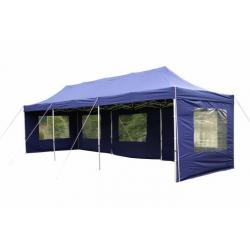 Zahradní skládací párty stan PROFI - modrý, 3 x 9 m