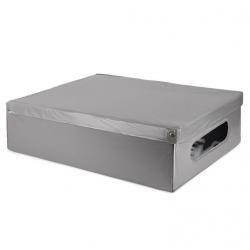 Krabice Compactor skládací úložná kartonová, šedá