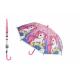 Deštník jednorožec, vystřelovací, plast/kov, 64 cm