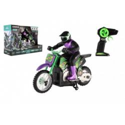 Motorka RC na dálkové ovládání, plast, 22 cm