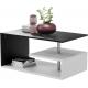 Konferenční stolek, 90 x 50 x 41 cm, bílo/tmavě šedá