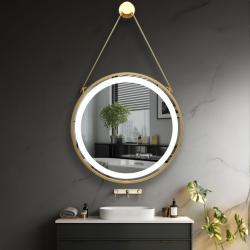IREDA koupelnové zrcadlo s LED osvětlením, kulaté, 60 cm