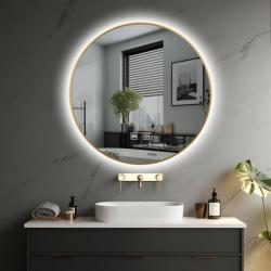 IREDA koupelnové zrcadlo s LED osvětlením, kulaté,  60 cm