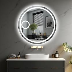 IREDA koupelnové LED zrcadlo, kulaté, 60 cm