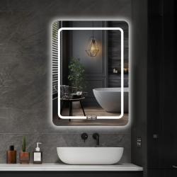 IREDA koupelnové zrcadlo s LED osvětlením, 70 x 50 cm
