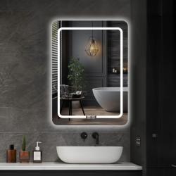 IREDA koupelnové zrcadlo s LED osvětlením, 60 x 80 cm