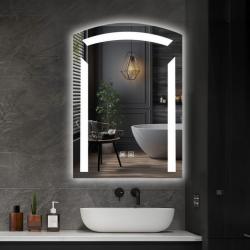 IREDA koupelnové zrcadlo s LED osvětlením, 80 x 60 cm