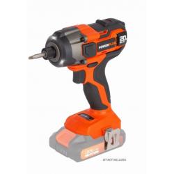Rázový utahovák Powerplus, 20 V, 180 Nm (bez AKU baterie)
