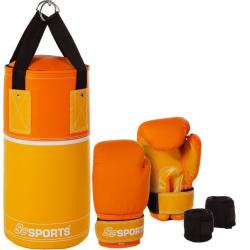 ScSPORTS Boxovací set pro děti pro trénink a zábavu oranžová