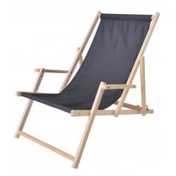 Bahama dřevěné lehátko, GRAFIT