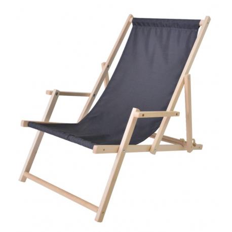 Bahama dřevěné lehátko, GRAFIT