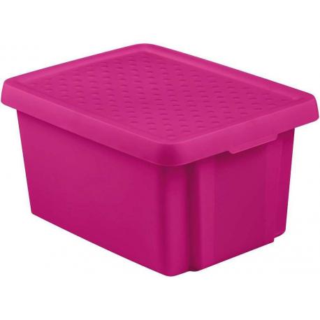 Úložný box s víkem 16L - fialový CURVER