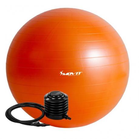 Gymnastický míč MOVIT s pumpou - 75 cm - oranžová