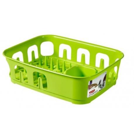Odkapávač nádobí ESSENTIALS čtverec - zelený  CURVER