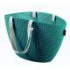 Taška nákupní,pikniková  bag  imitace háčkování- modrá CURVER