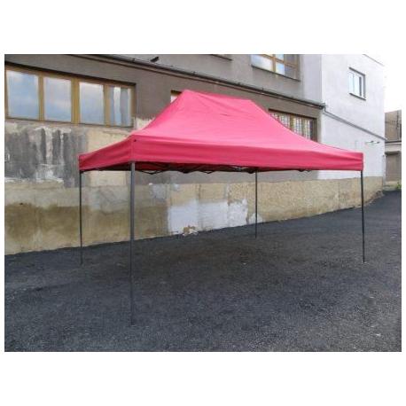 Zahradní párty stan DELUXE nůžkový - 3 x 4,5 m červená