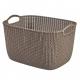 KNIT košík 19L - hnědý CURVER