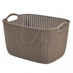KNIT košík 19L - hnědý CURVER