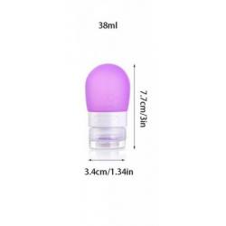 Cestovní silikonová lahvička na tekutiny - Fialová - 38 ml