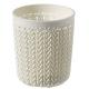 Plastový kelímek KNIT S - krémový