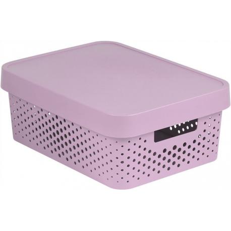 Úložný box INFINITY DOTS 11L - růžový