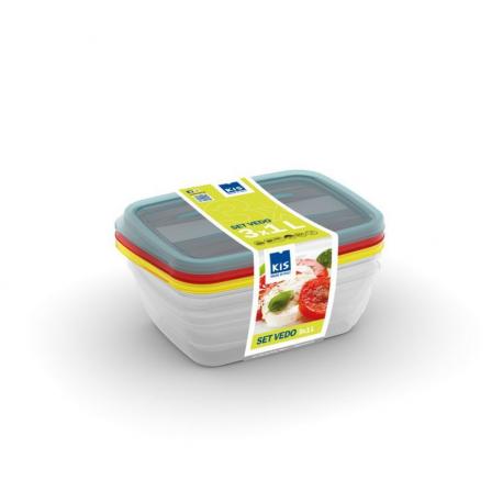 Set potravinových dóz VEDO - 3x1L