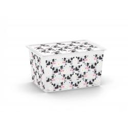 Plastový úložný KIS C box ANIMAL -XL - kravičky