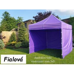 Zahradní párty stan PROFI STEEL 3 x 4,5 - fialová