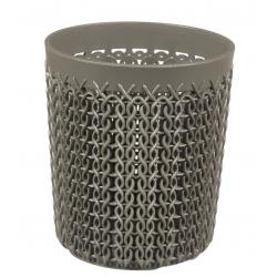 Plastový kelímek KNIT S - hnědý