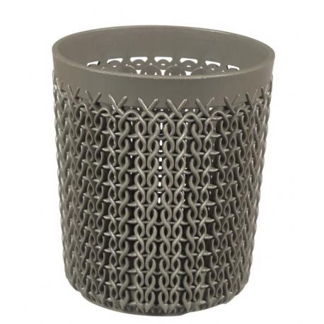 Plastový kelímek KNIT S - hnědý