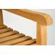 Zahradní dřevěná lavice DIVERO - neošetřené týkové dřevo - 120 cm