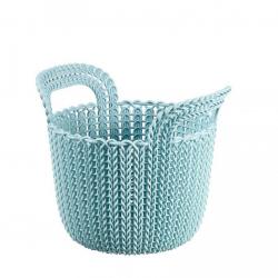kulatý košík KNIT 3L - sv. modrá CURVER