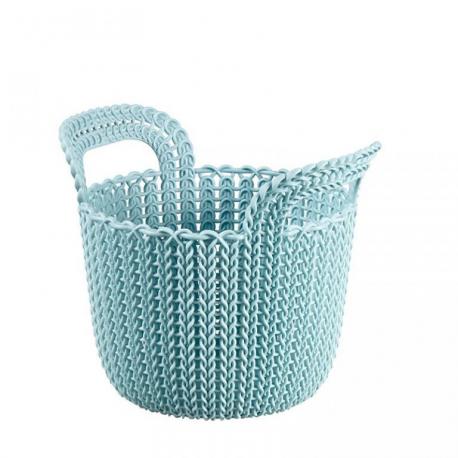 kulatý košík KNIT 3L - sv. modrá CURVER