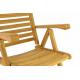 Dřevěná polohovatelná židle DIVERO - týkové dřevo
