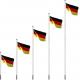 Vlajkový stožár vč. vlajky Nizozemí - 650 cm