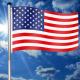 Vlajkový stožár vč. vlajky USA - 650 cm