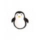 Oboustranný cestovní polštářek ve tvaru tučňáka