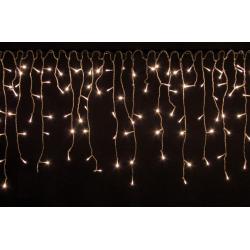 Vánoční světelný déšť 200 LED teple bílá - 5 m