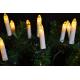 Klasické svíčky na vánoční strom - teple bílá